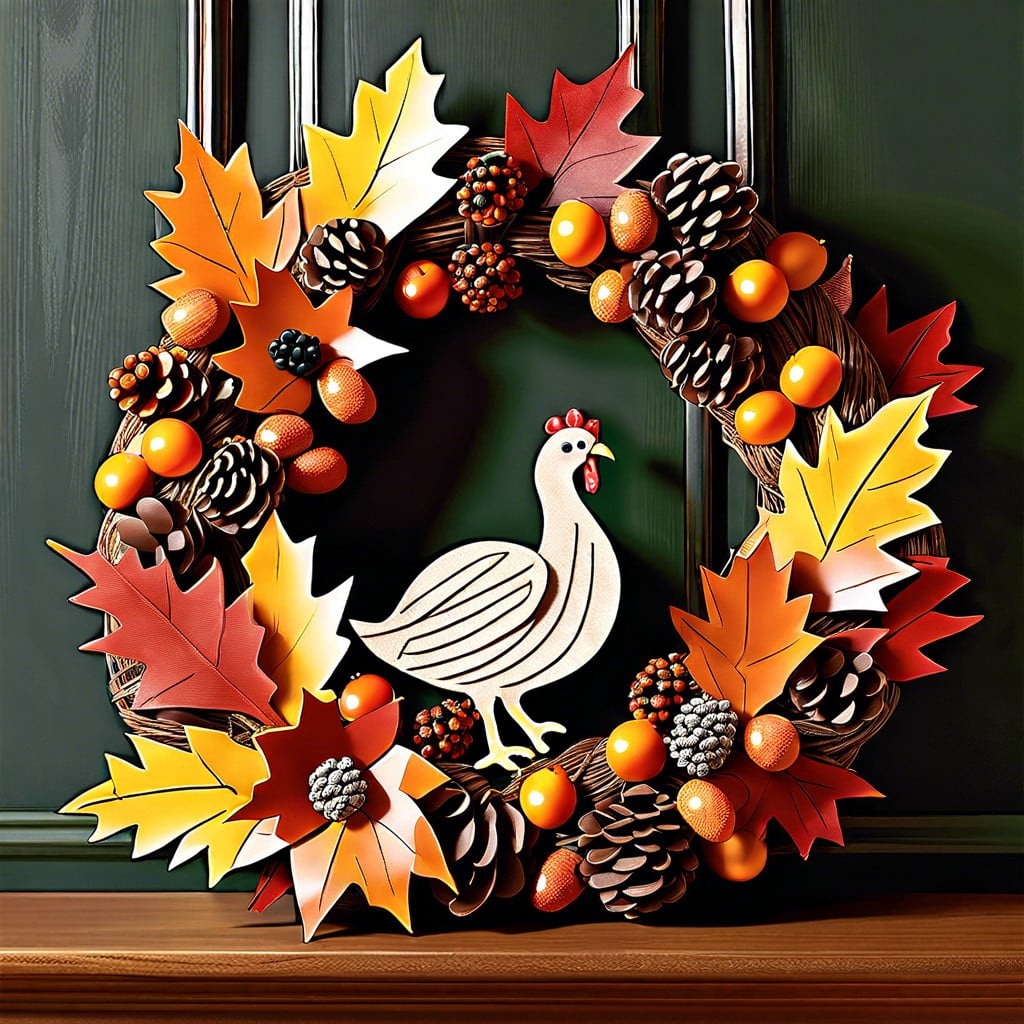 turkey shaped wreath