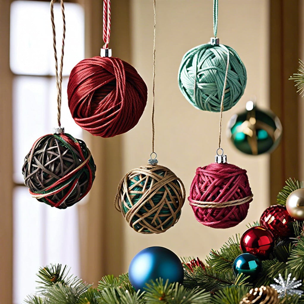 twine ball ornaments
