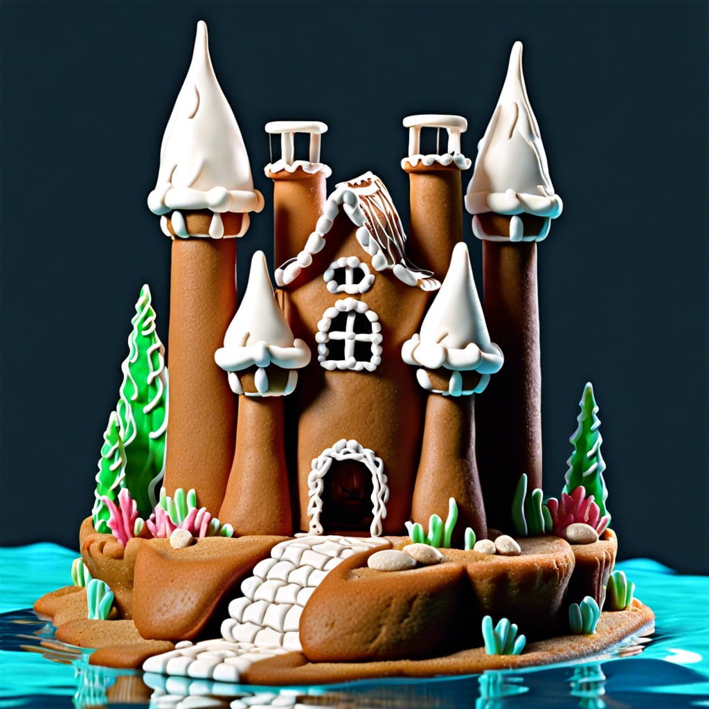 underwater castle gingerbread house