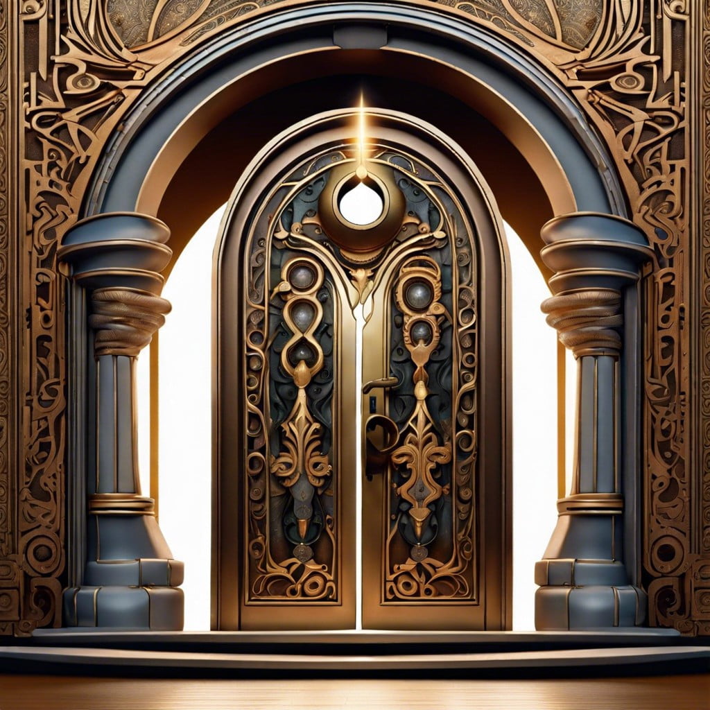 unlock your potential giant keyhole door