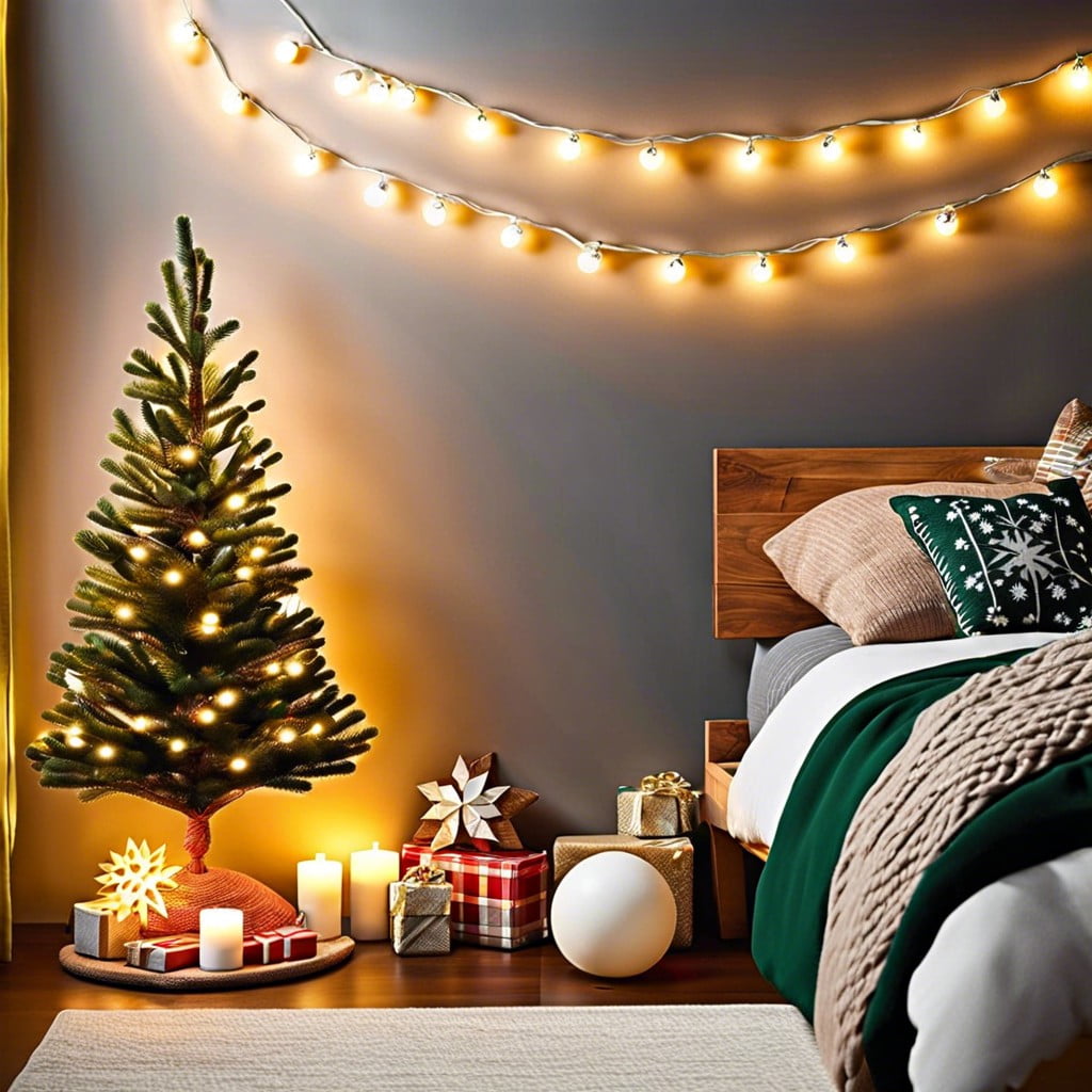 use a simple string of lights creatively