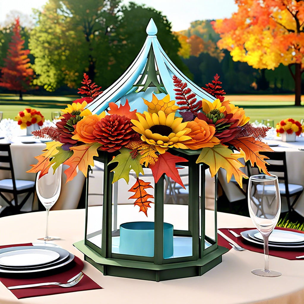use themed table centerpieces