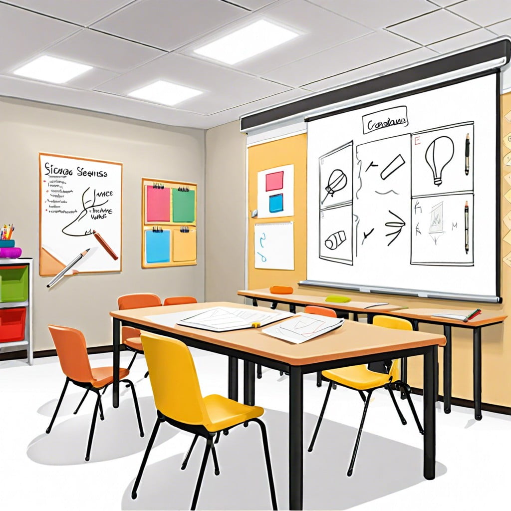 vertical writing surfaces for brainstorming