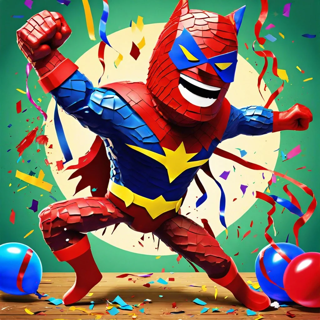 villain pinata smashing