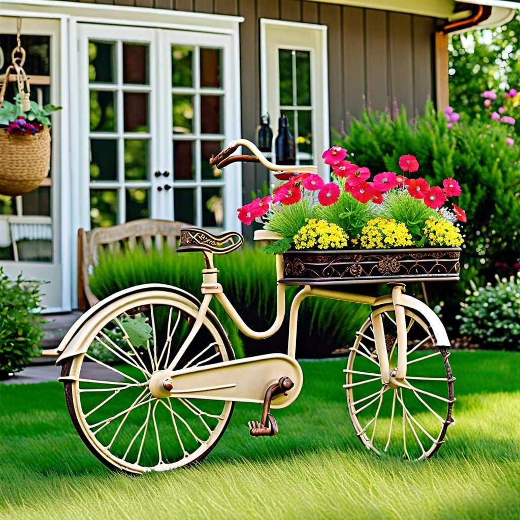 vintage bike planter