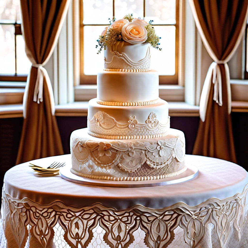 vintage lace tablecloth