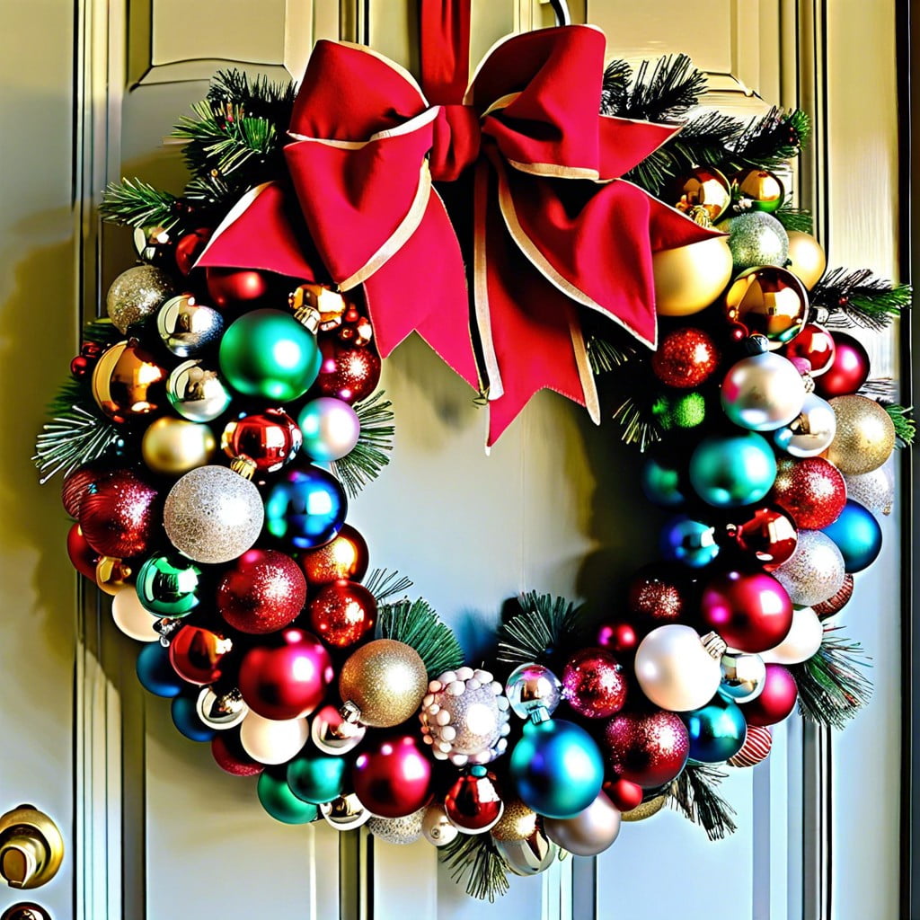 vintage ornament wreath