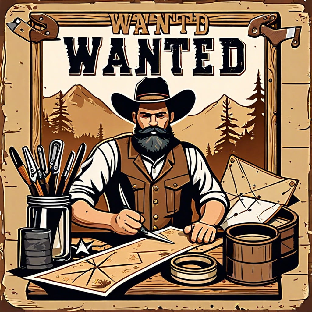 wanted poster craft station