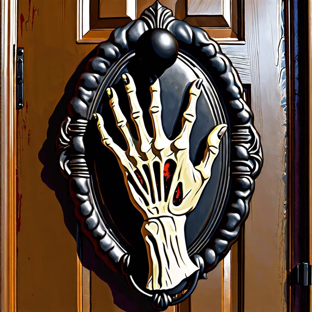 zombie hand door knocker