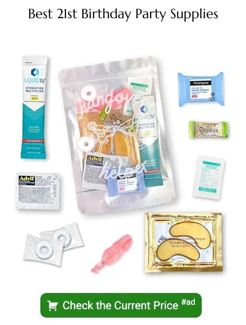21st birthday party supplies