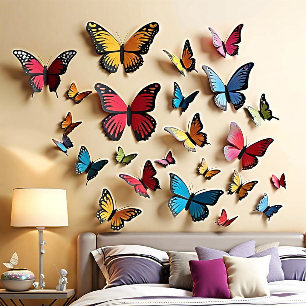 3d butterfly stickers