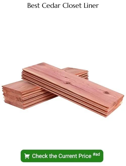 Cedar closet liner