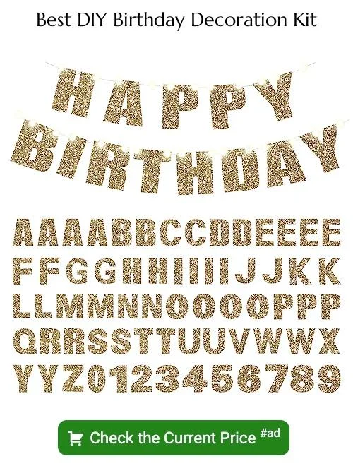 DIY birthday decoration kit
