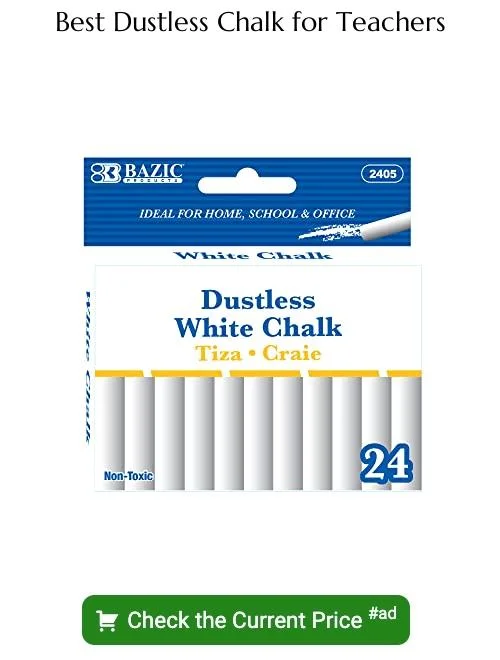 Dustless chalk for teachers