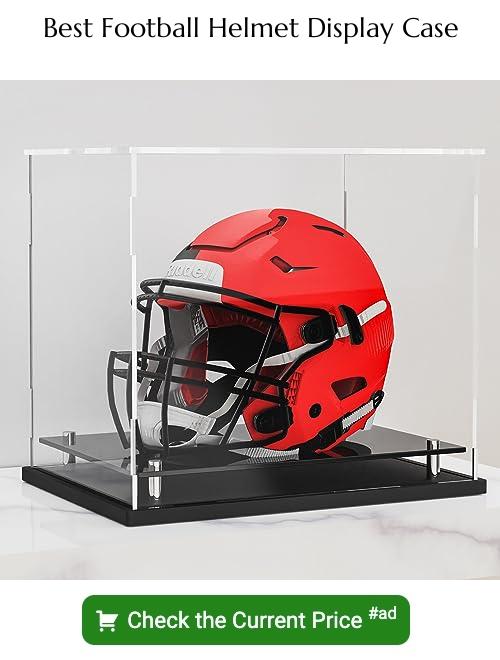 Football helmet display case