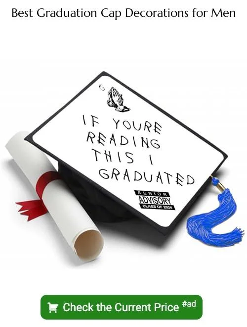 Graduation cap decorations for men