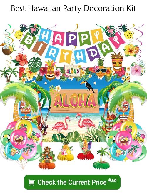 Hawaiian party decoration kit