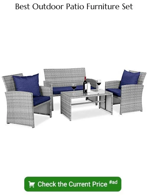 Outdoor patio furniture set