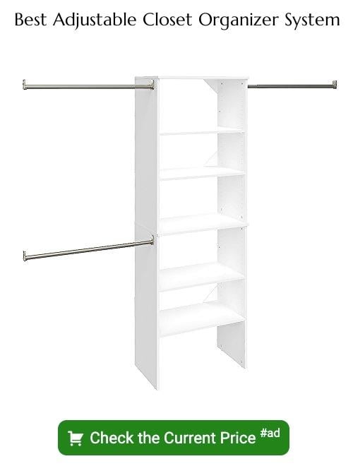 adjustable closet organizer system
