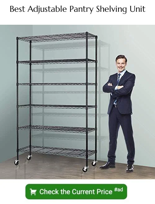 adjustable pantry shelving unit