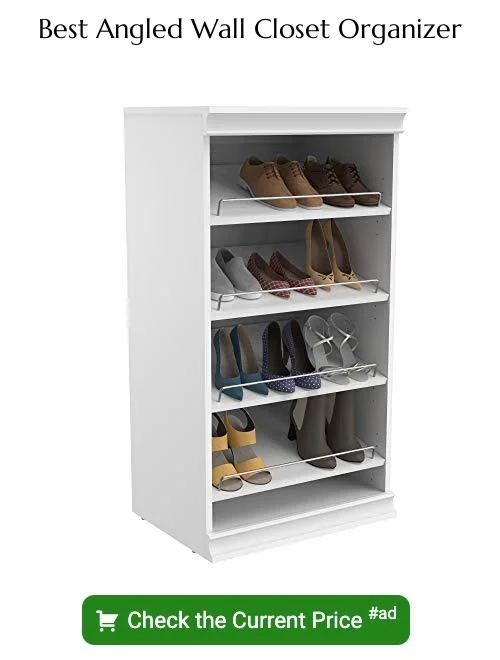 angled wall closet organizer