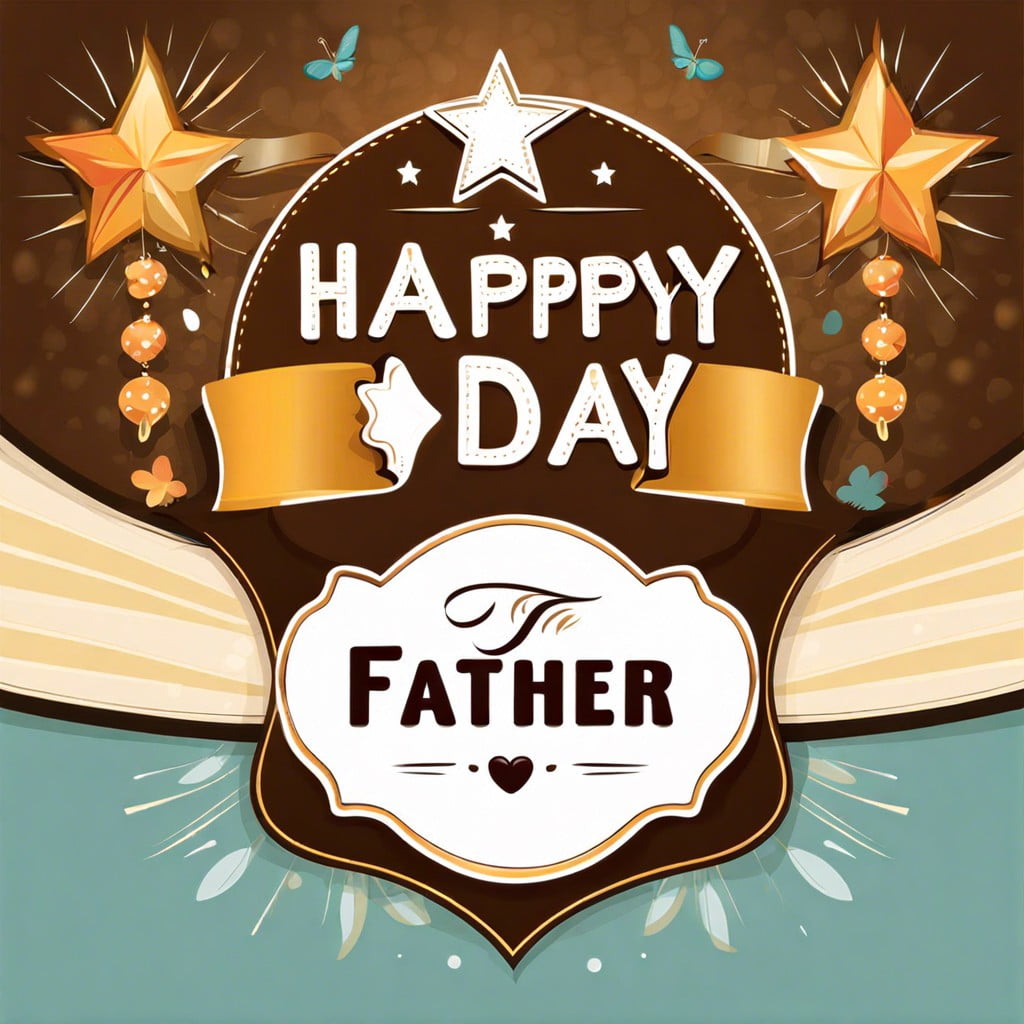 banner with happy fathers day
