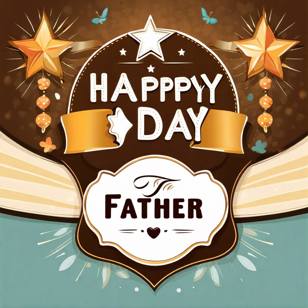 banner with happy fathers day