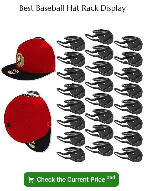 baseball hat rack display
