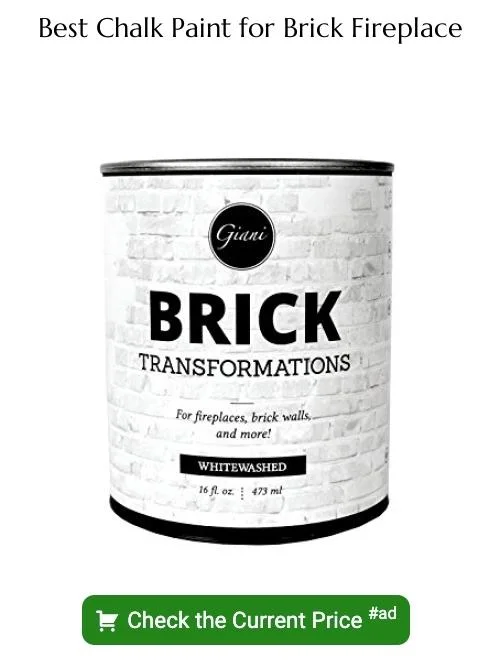 chalk paint for brick fireplace