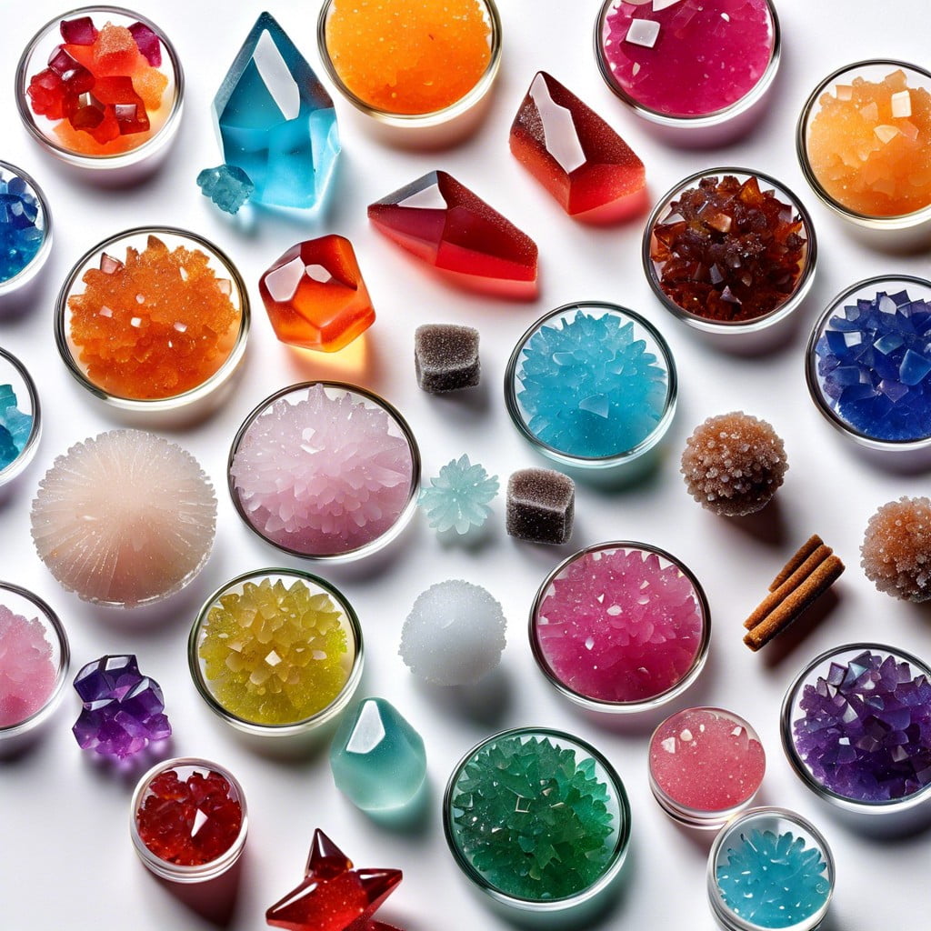 colored sugar crystals