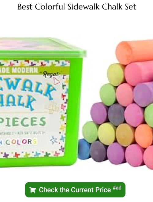 colorful sidewalk chalk set