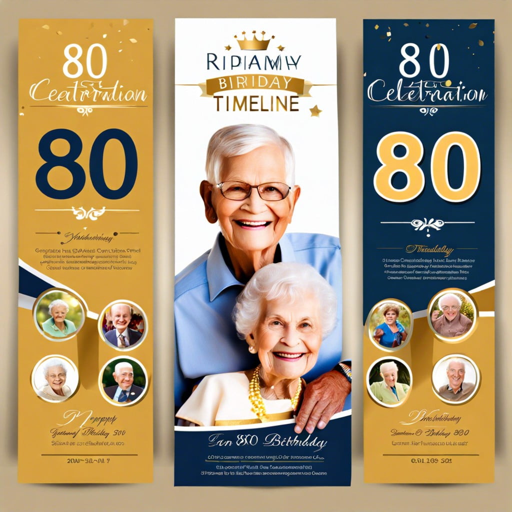 customized milestone timeline banner