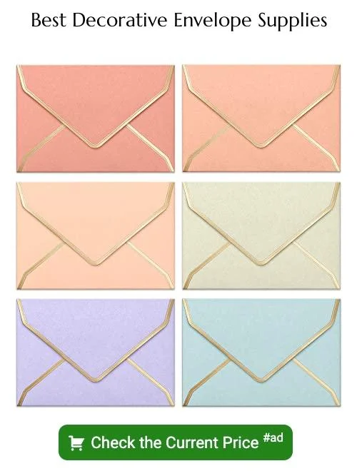decorative envelope supplies
