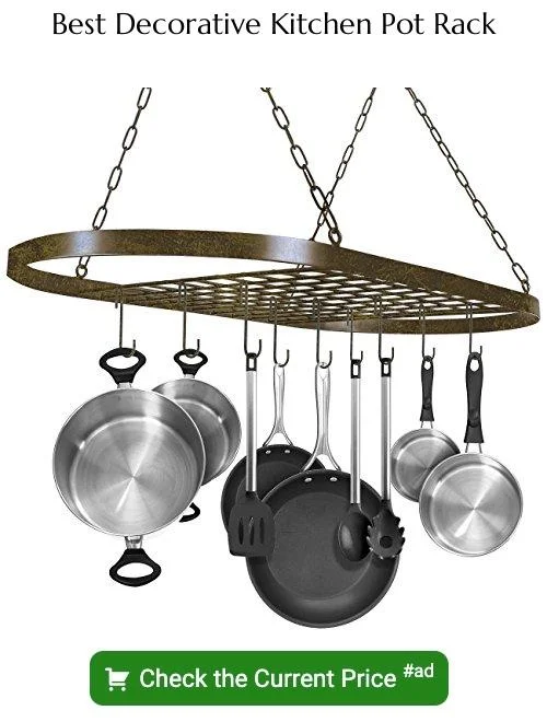 decorative kitchen pot rack