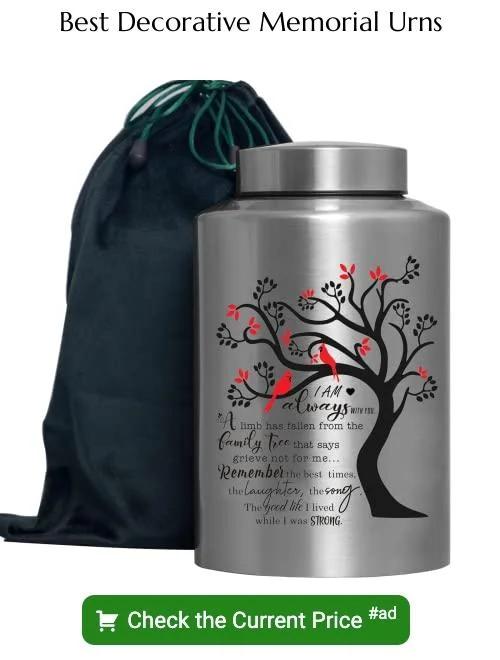 decorative memorial urns