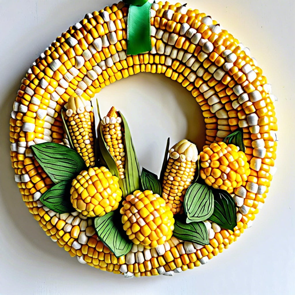 diy corn cob wreaths