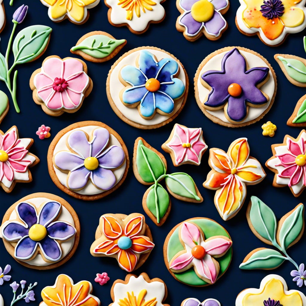 edible watercolor flowers