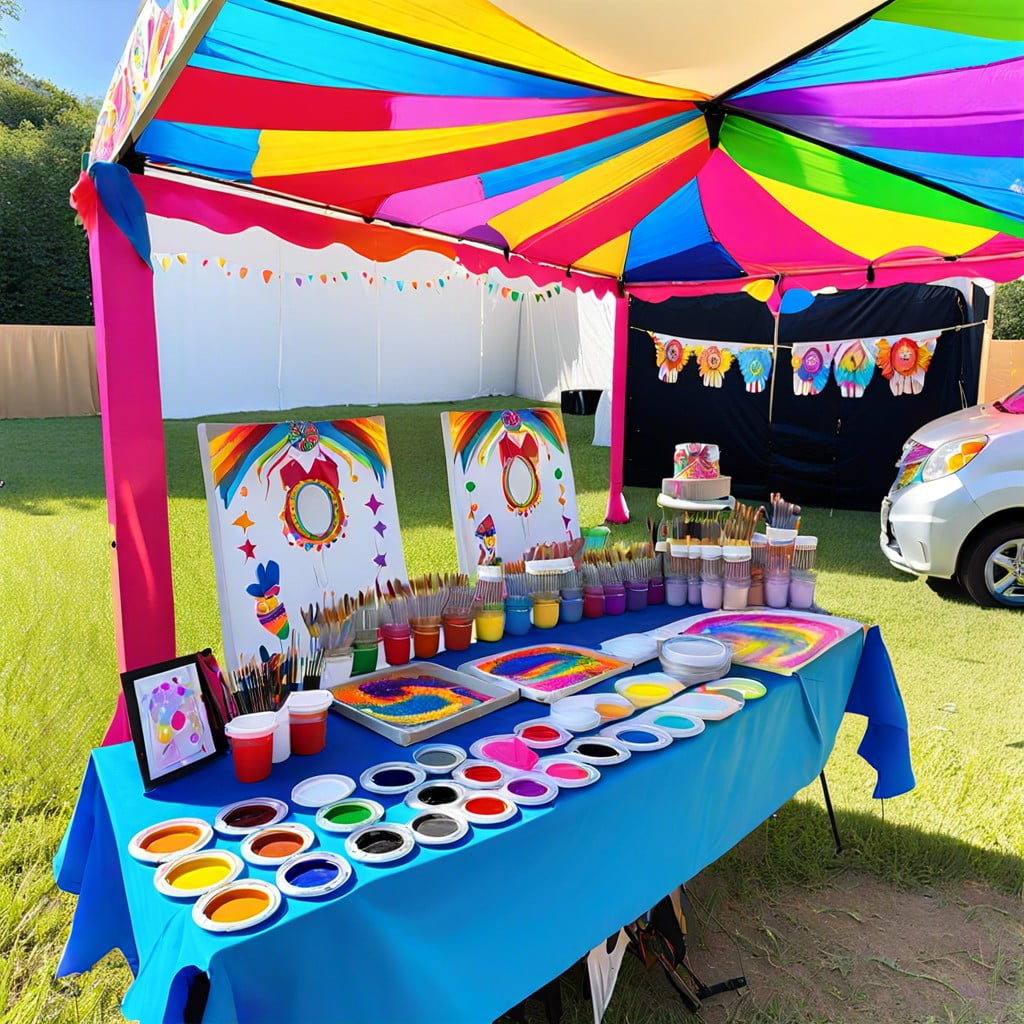 face painting station