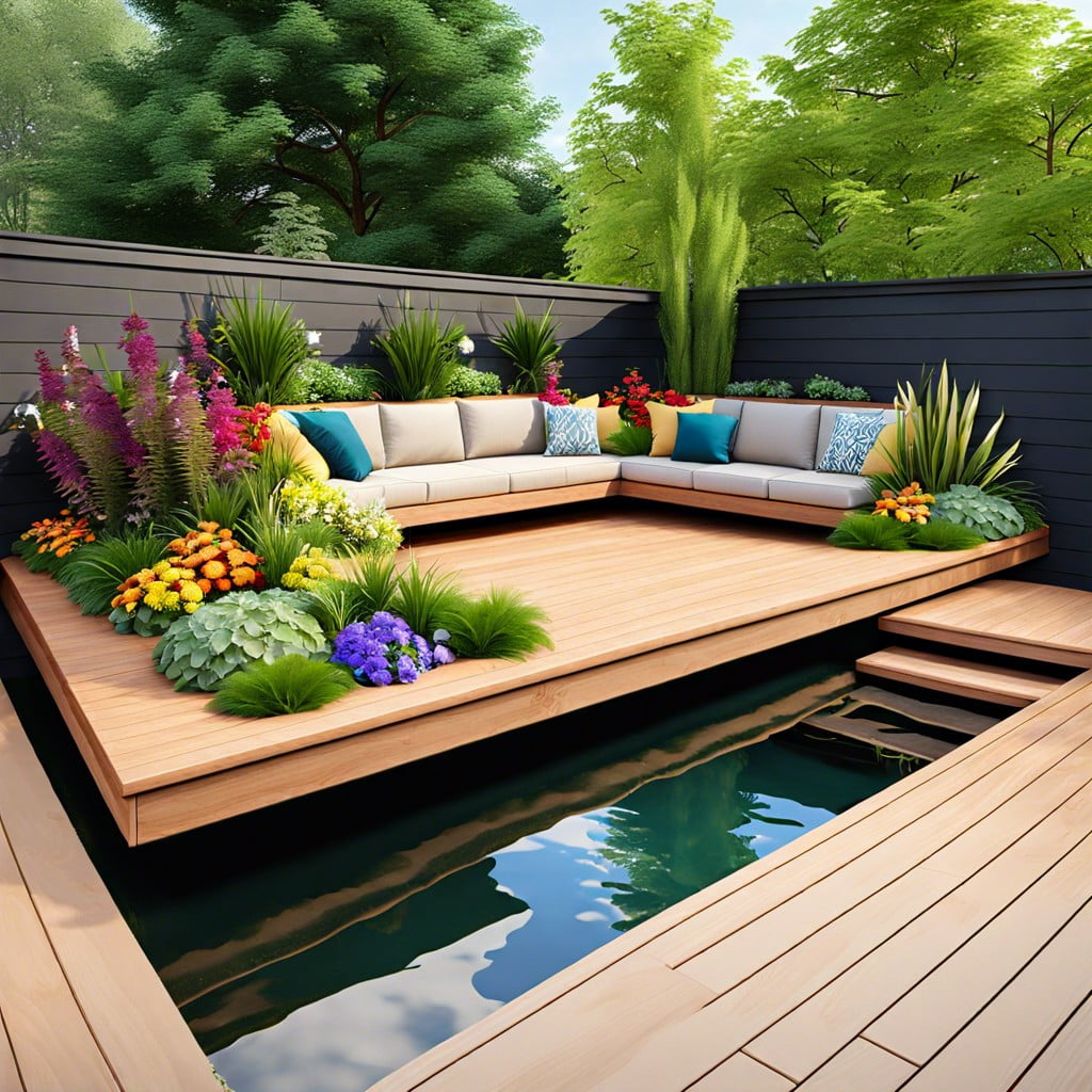 floating deck planters