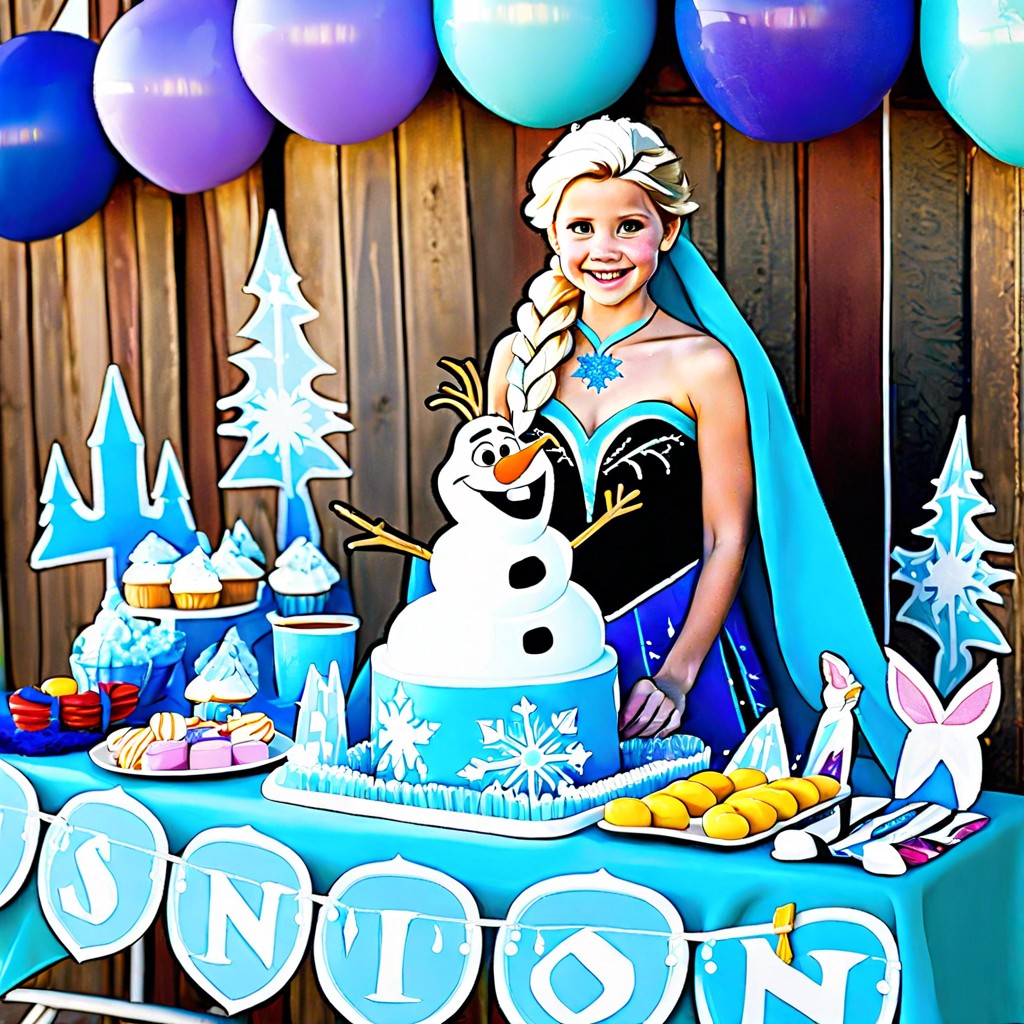 frozen character dress up station