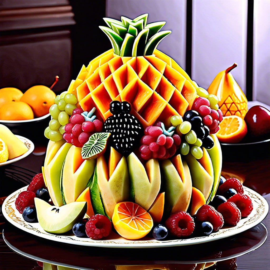 fruit carvings