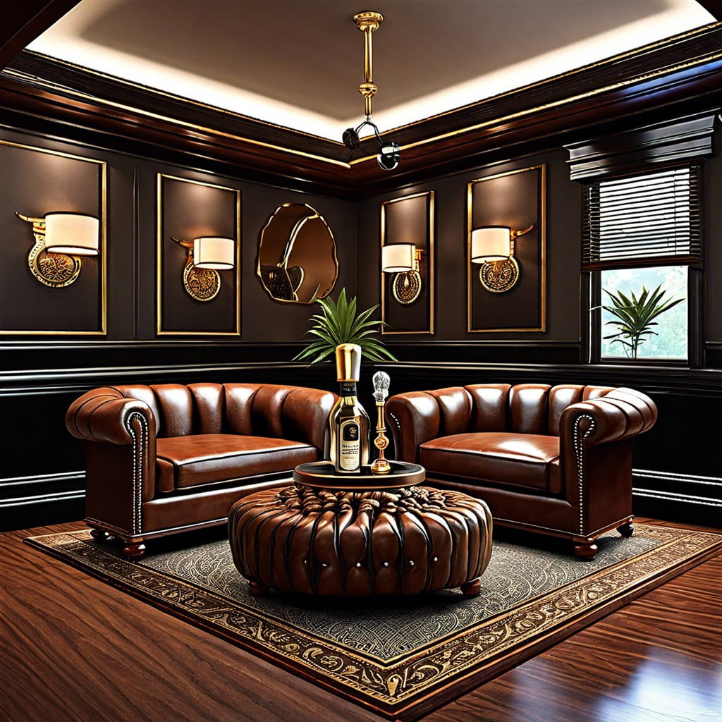 gentlemans cigar lounge area