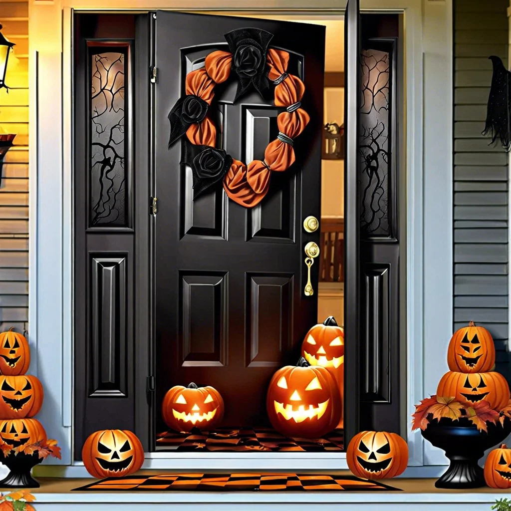 haunted house door decorations