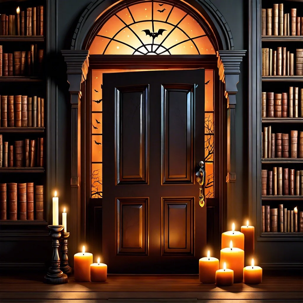 haunted library door