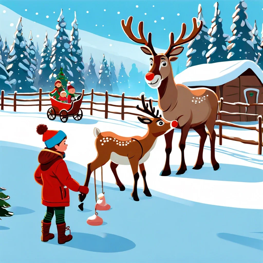 kristoffs reindeer petting zoo