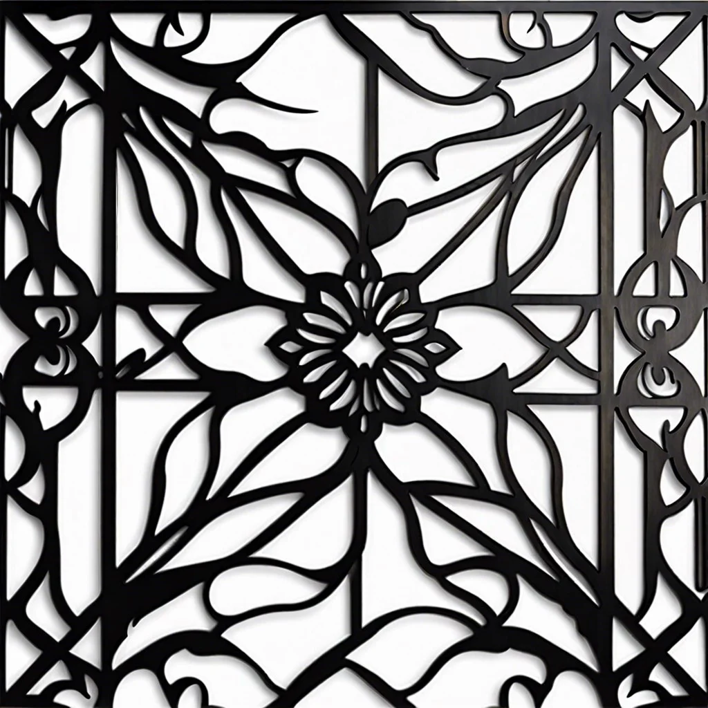 laser cut metal design lattice