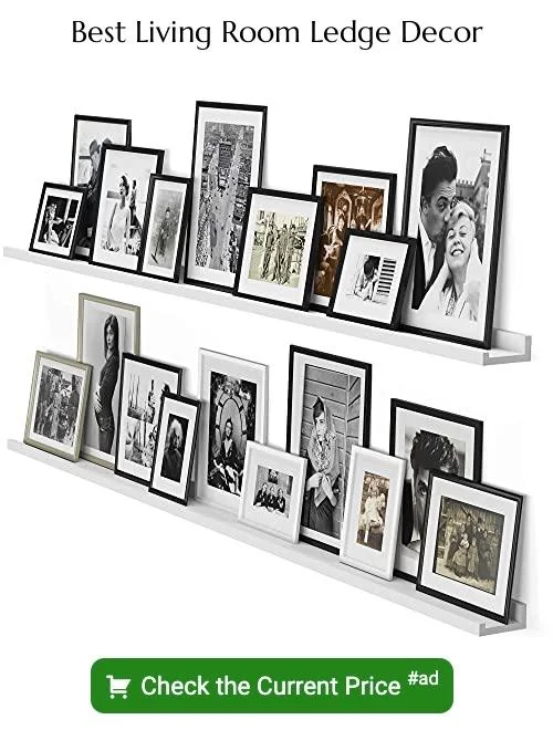 living room ledge decor