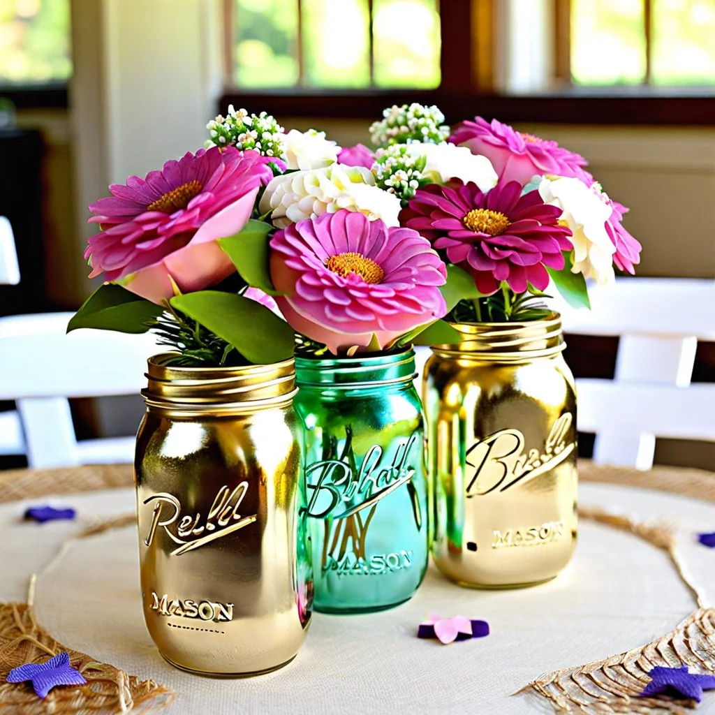 mason jar centerpieces