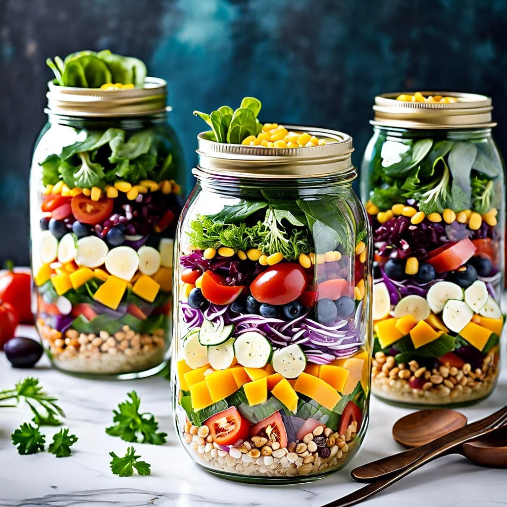 mason jar salads