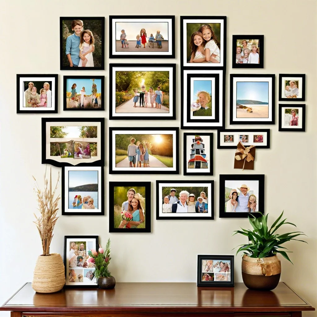 memory lane photo wall